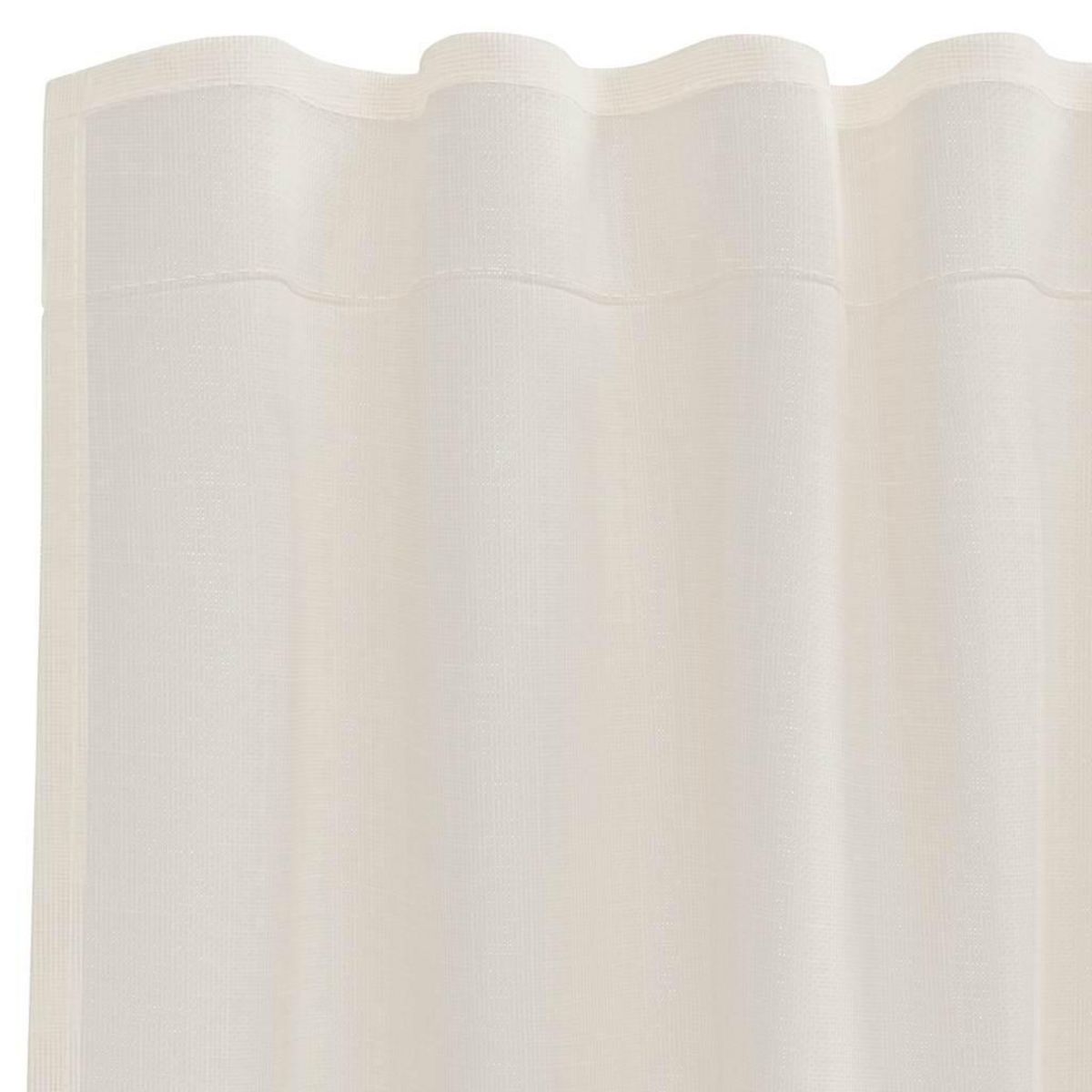 VIDAXL Rideaux en voile avec passants 2 pcs creme