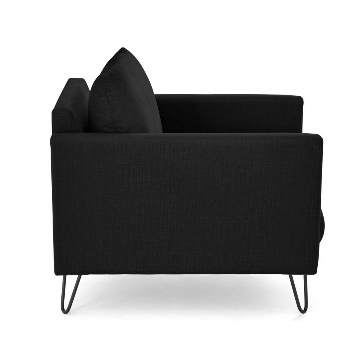 LISA DESIGN Ostrava - fauteuil en velours pieds en épingle