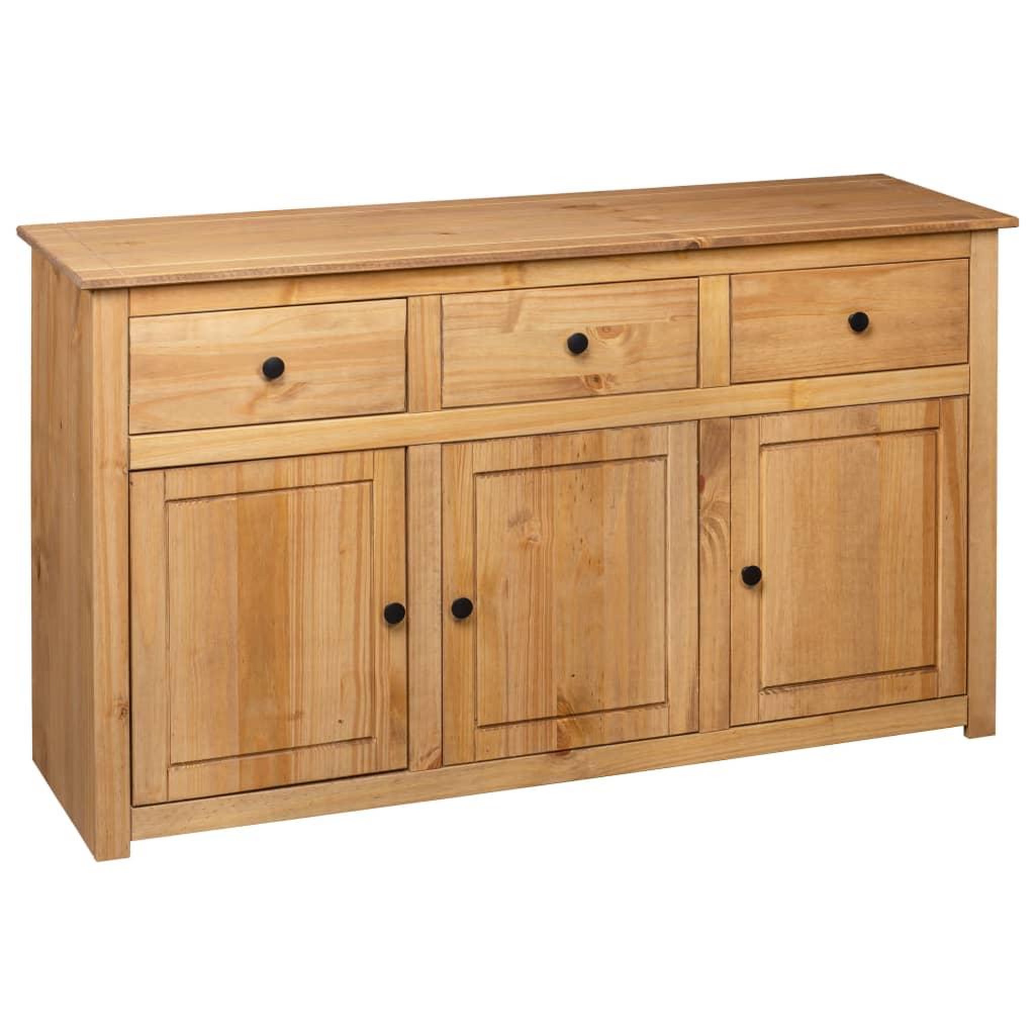 Voir la diapositive 5 : VIDAXL Buffet 135x40x80 cm Pin solide Assortiment Panama