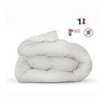 ABEIL Couette anti-acariens - 220 x 240 cm - Chaude - 400 g/m2 2 personnes - Blanc - ABEIL