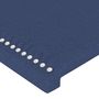 Voir la diapositive 5 : VIDAXL Tete de lit avec oreilles Bleu 147x16x118/128 cm Tissu