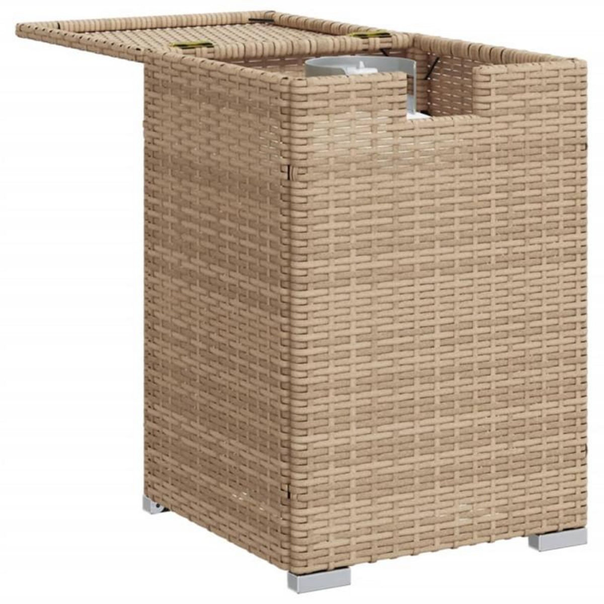VIDAXL Table de couverture de bouteille de propane beige 40x40x60 cm