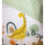 Voir la diapositive 4 : COTE DECO Parure housse de couette enfant coton 57 fils JURASSIK