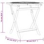Voir la diapositive 6 : VIDAXL Table pliable de jardin 85x85x76 cm Bois de teck solide