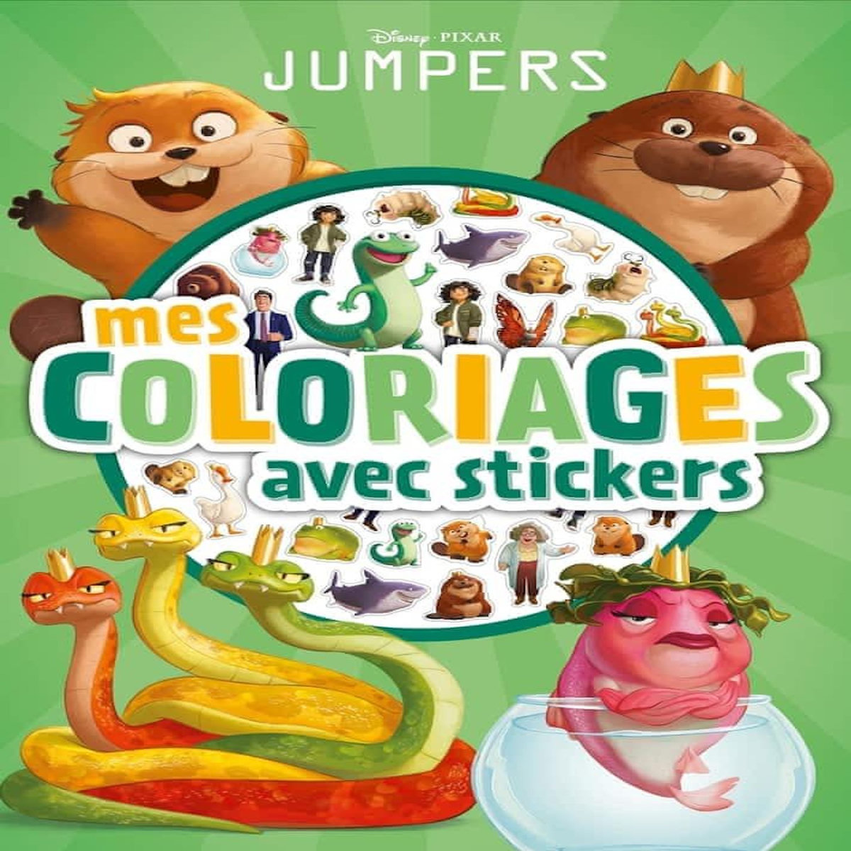 MES COLORIAGES AVEC STICKERS JUMPERS, Disney Pixar