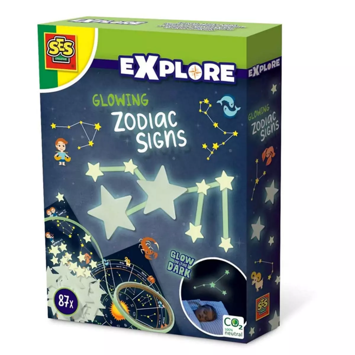 SES Creative Etoiles phosphorescentes : Explore : Signes du zodiaque brillants