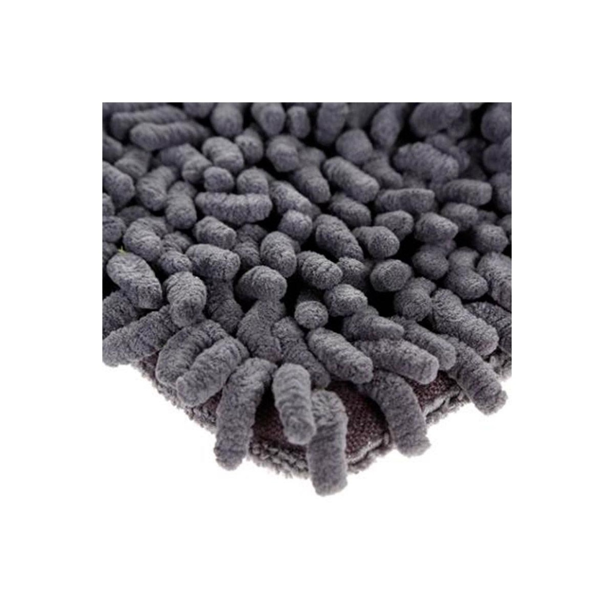 Voir la diapositive 3 : FIVE Gant microfibre  2 faces  23cm gris