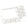 Voir la diapositive 4 : Paris Prix Ensemble Meuble TV  Switch XXI  260cm Blanc & Naturel