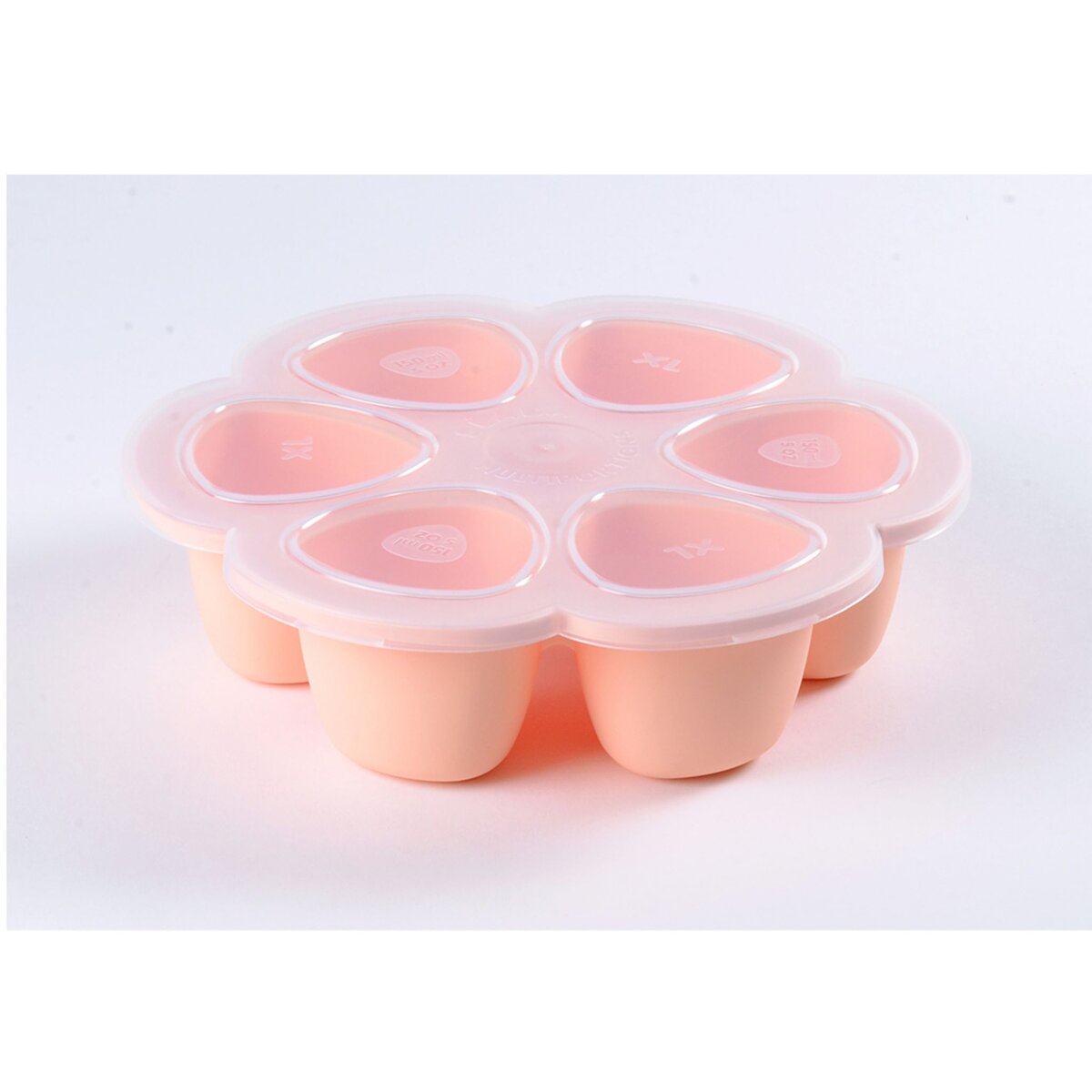 BEABA Moules de congélation en silicone - 6 x 150 ml rose