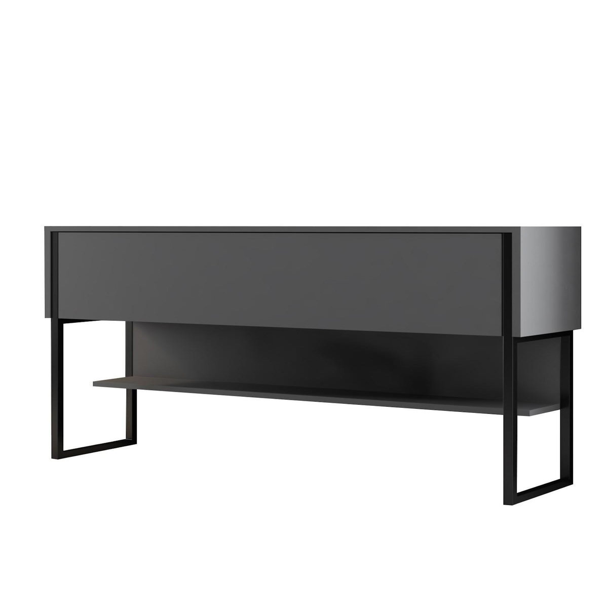 Habitat et Jardin Commode en bois  Luxe  - 120 x 30 x 80 cm - NoirAnthracite