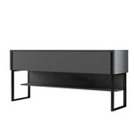 Habitat et Jardin Commode en bois  Luxe  - 120 x 30 x 80 cm - NoirAnthracite