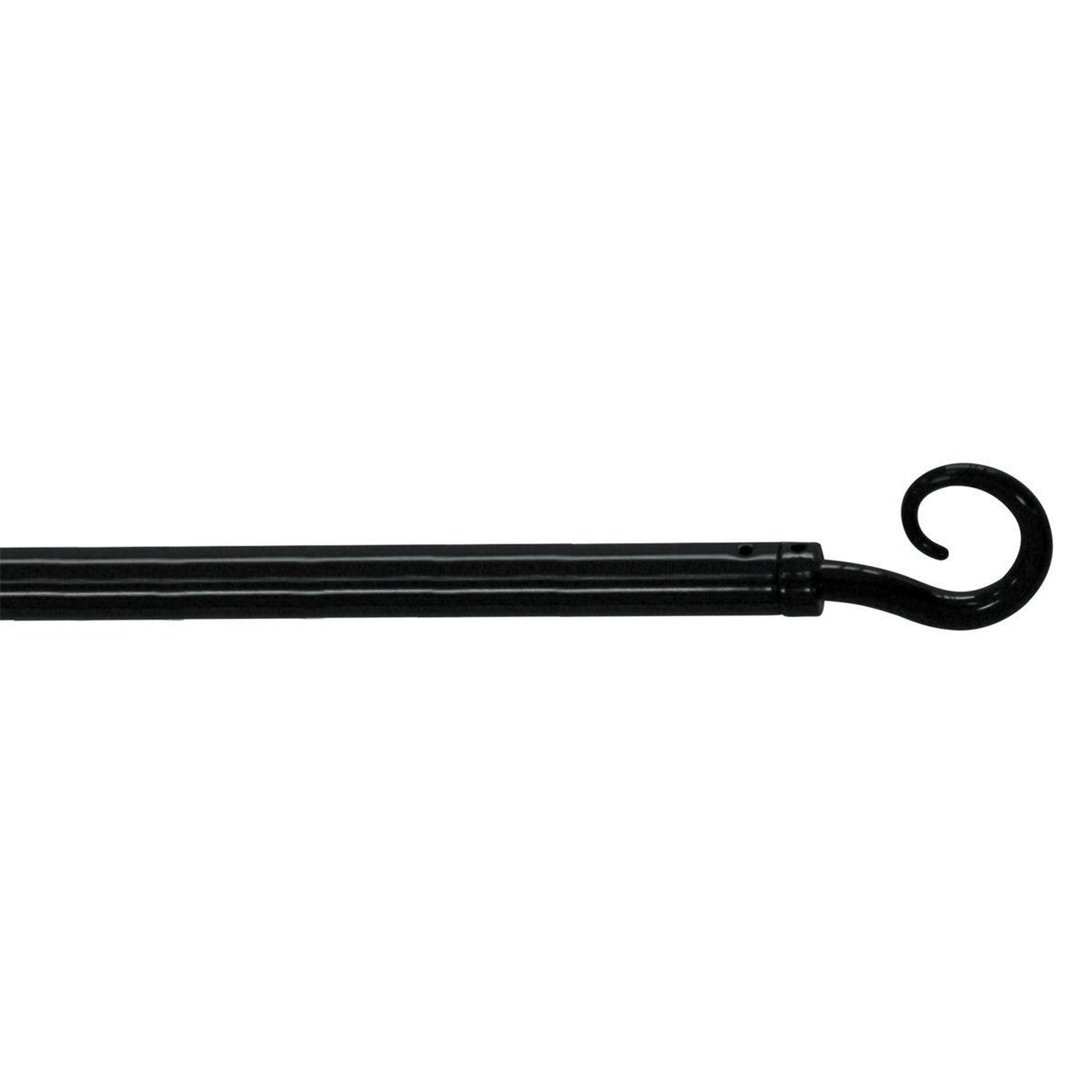 Douceur d'Intérieur Tringle déco extensible  spiralia  80-110cm noir