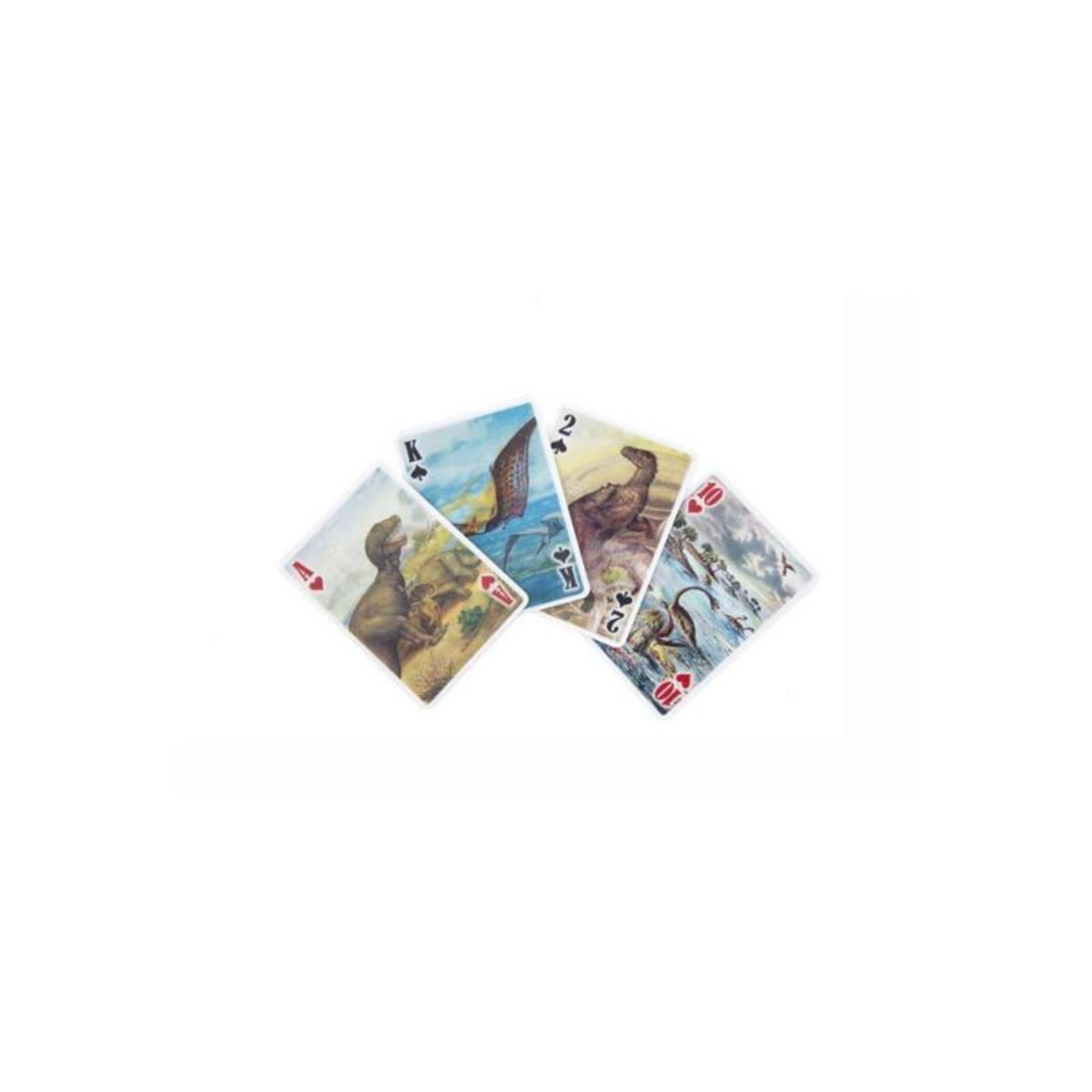 Kikkerland Jeu de carte dinosaure