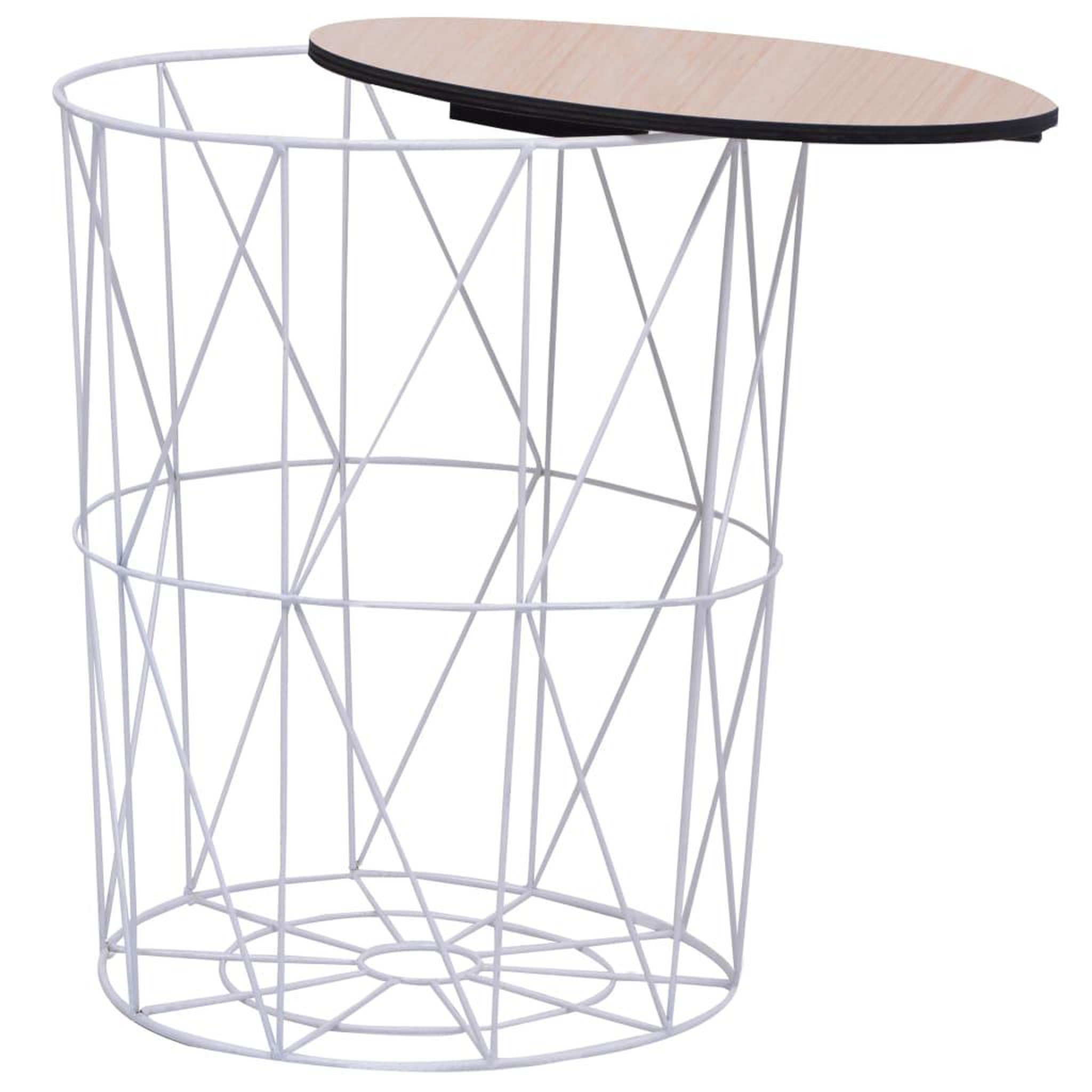 Voir la diapositive 3 : VIDAXL Table basse Blanc Ø 47 cm