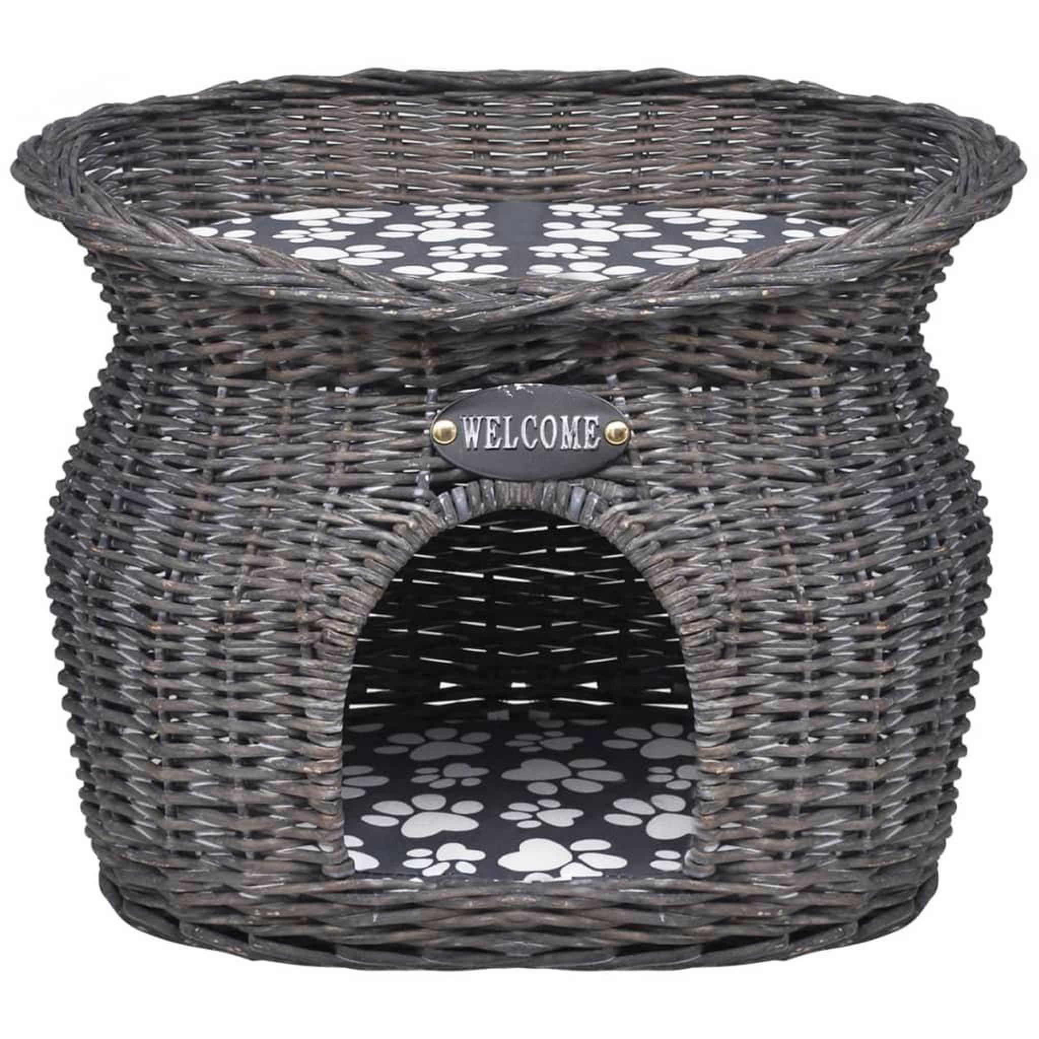 Voir la diapositive 2 : VIDAXL Arbre/maison a chat avec coussin Saule