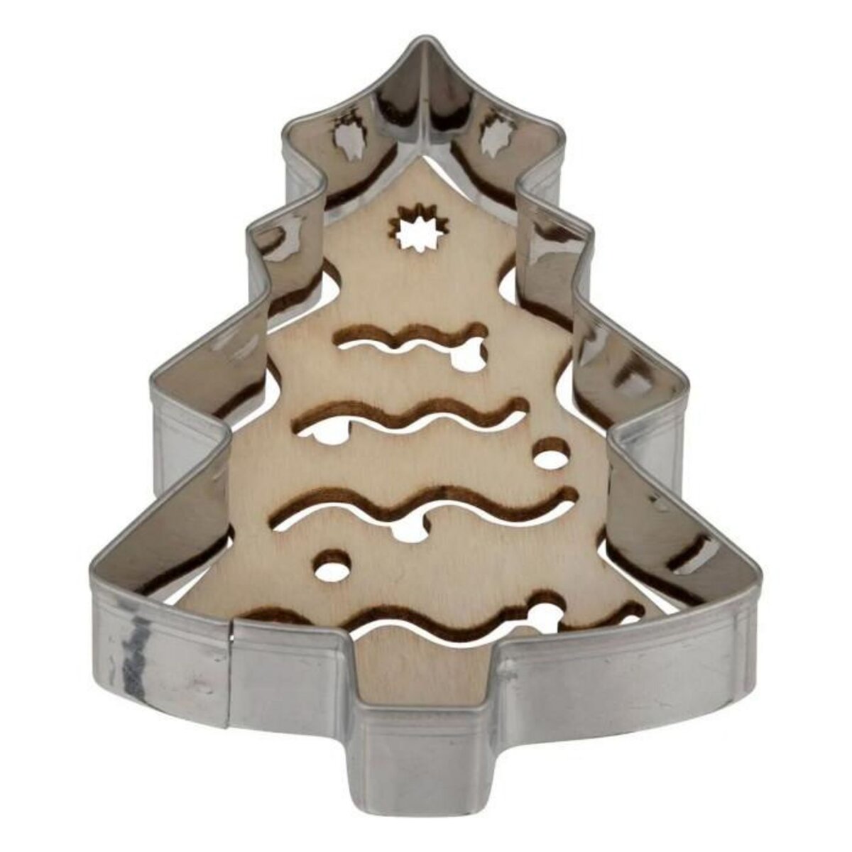 FIVE Lot de 3 Emporte-Pièces & 3 Embosseurs  Noël  7cm Argent