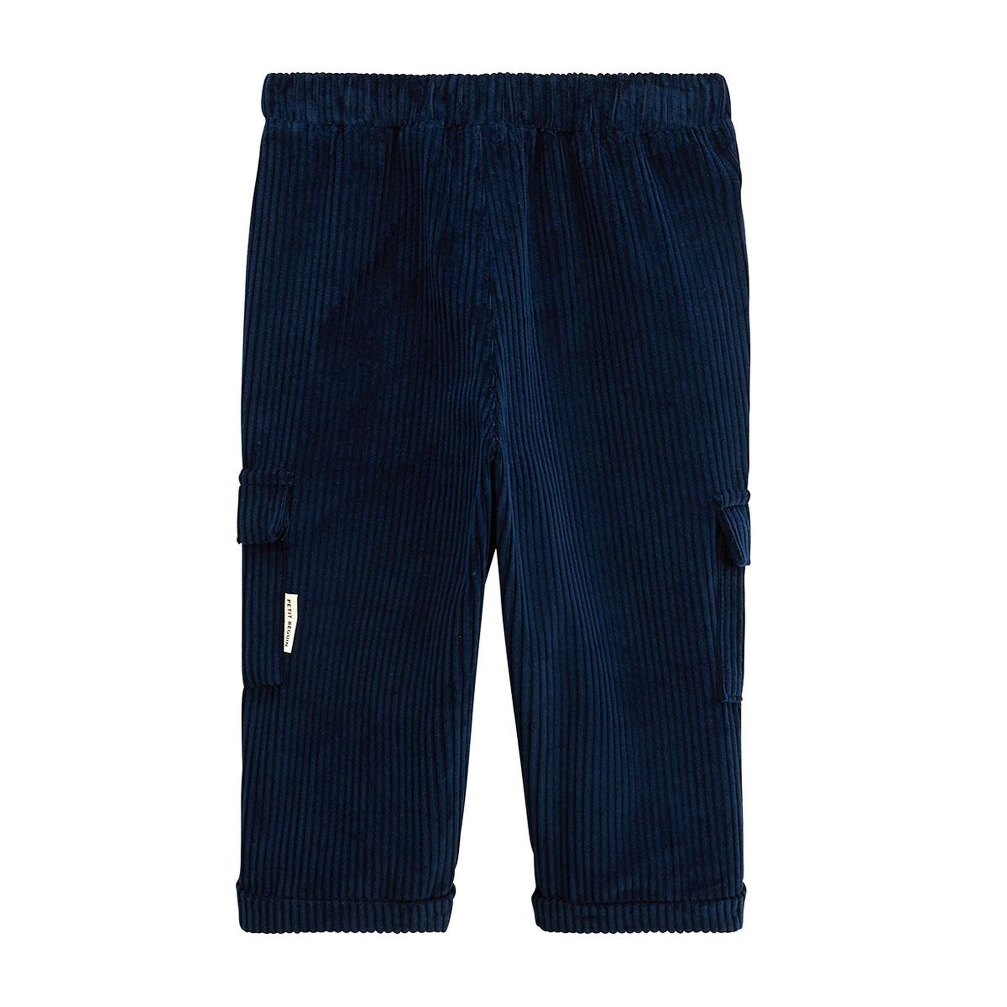 Voir la diapositive 3 : Petit Béguin Pantalon enfant en velours côtelé boavista
