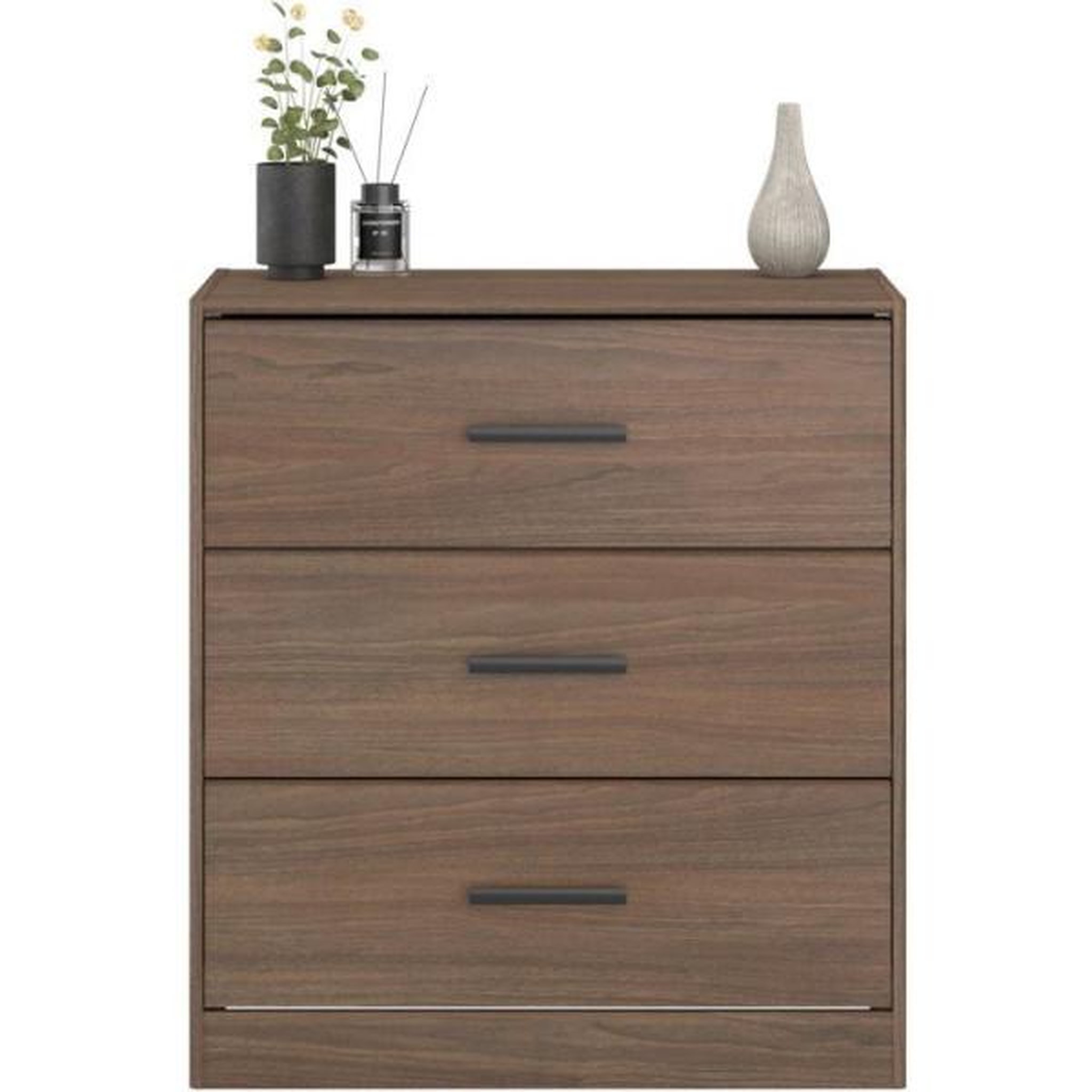 PARISOT Commode - AZUKA - 3 tiroirs - Orme torréfié - 80 x 44 x 88 cm - PARISOT