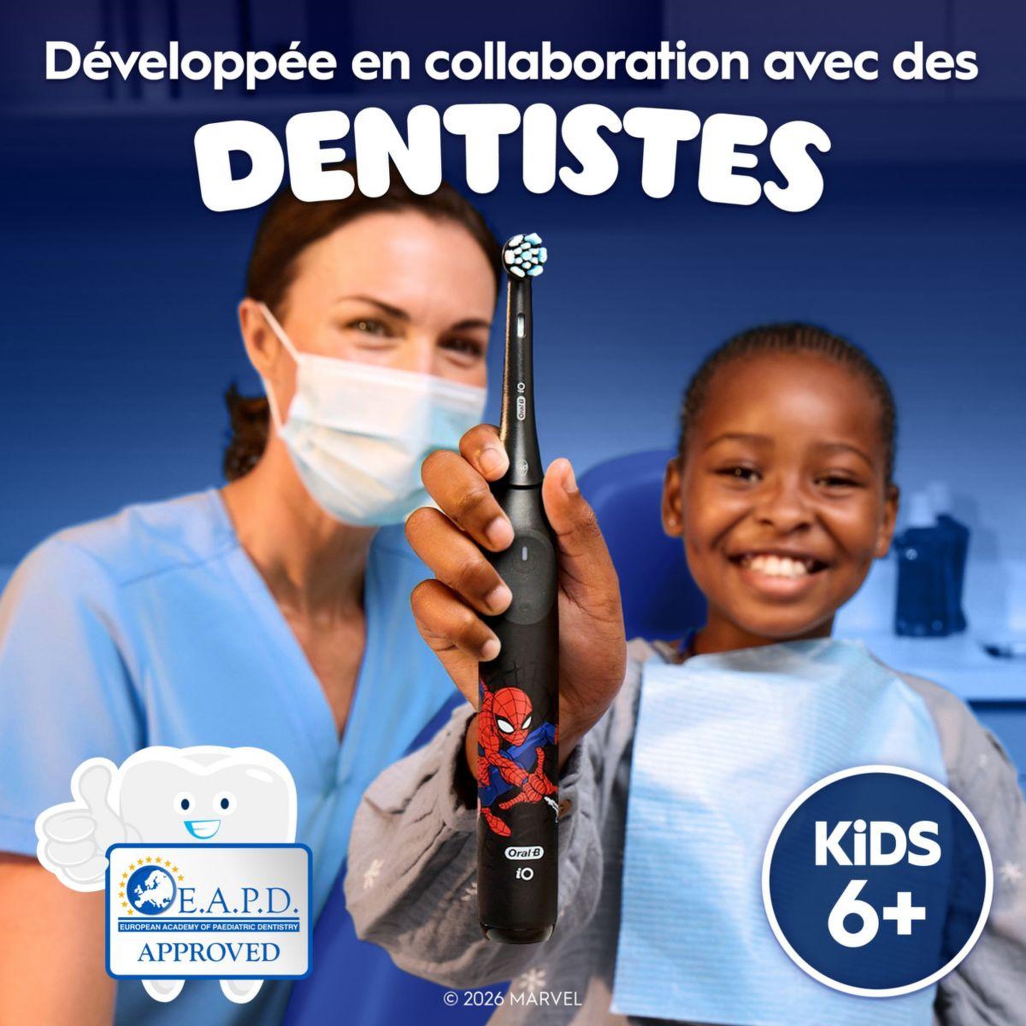 Voir la diapositive 3 : ORAL B Brosse à dents électrique io2 kids spiderman + travel case