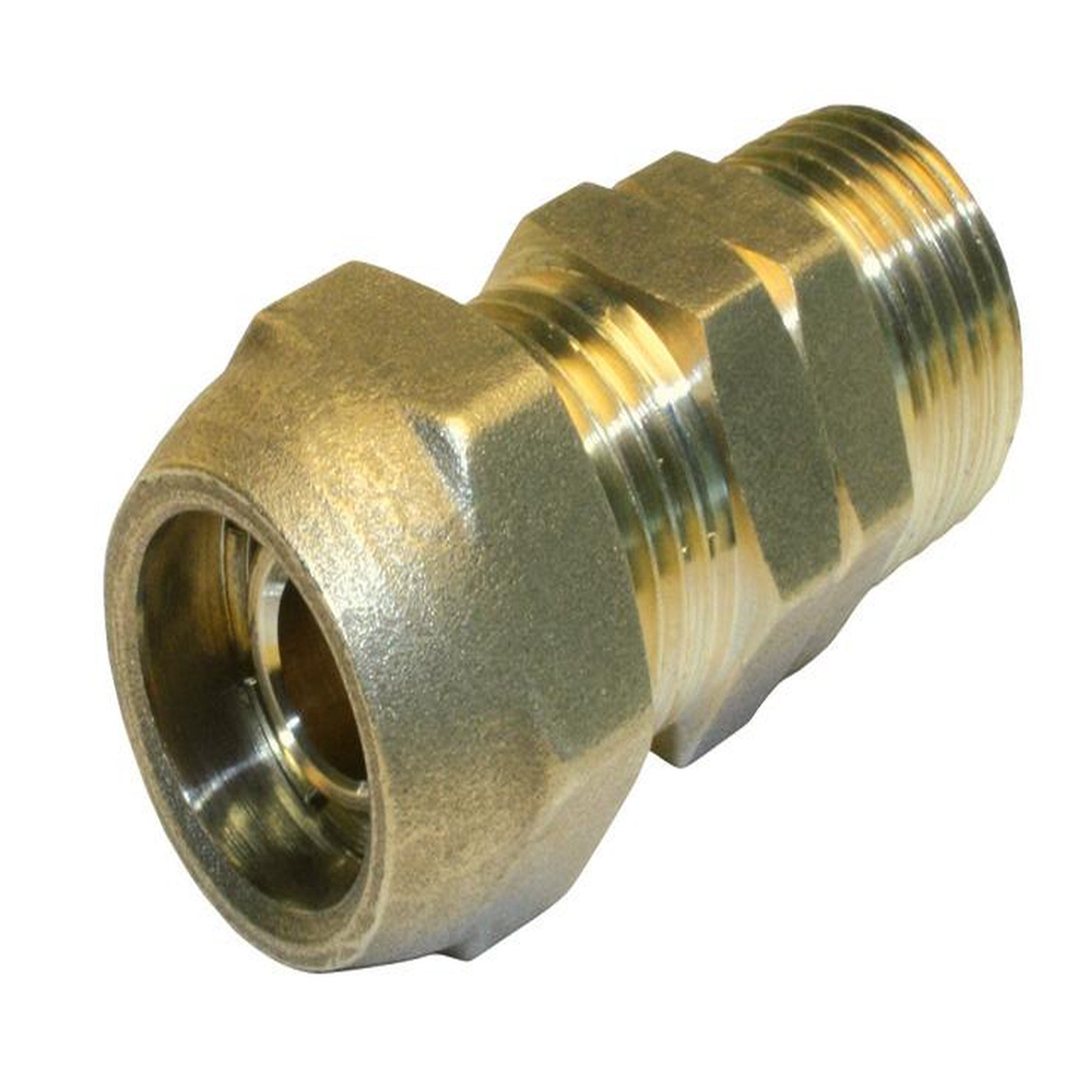 CENTRALE BRICO Manchon à compression laiton M 15 x 21 pour tube en per