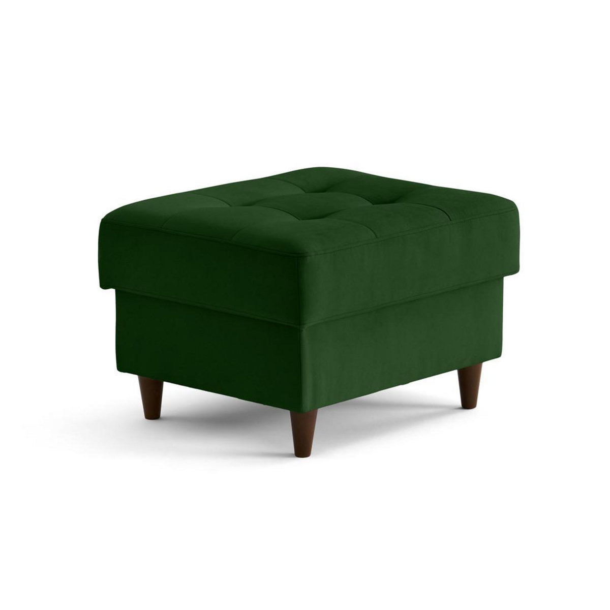 LISA DESIGN Anna - pouf en velours - pieds en bois