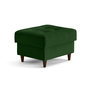 Voir la diapositive 3 : LISA DESIGN Anna - pouf en velours - pieds en bois