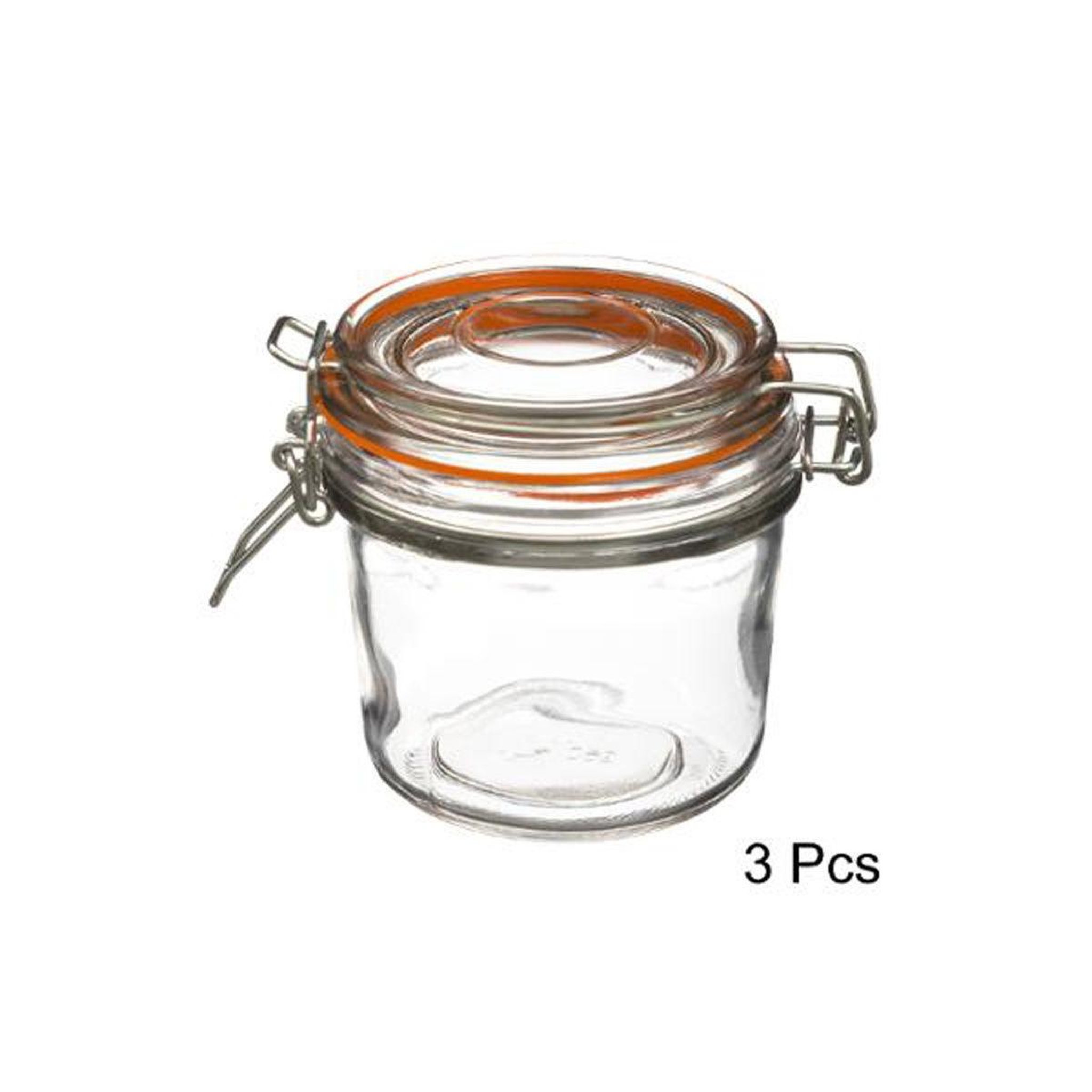 Voir la diapositive 2 : FIVE Lot de 3 Pots en Verre  Terrine  325mL Transparent