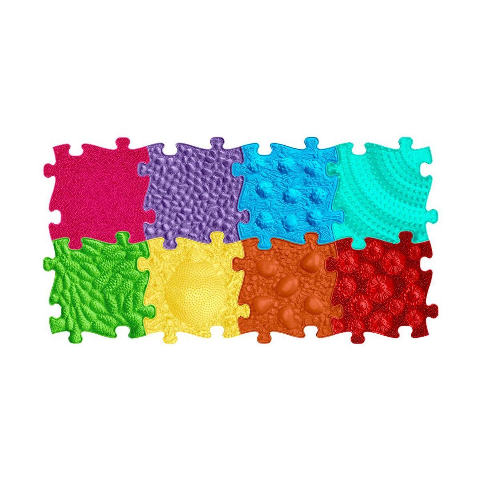 Voir la diapositive 2 : MUFFIK Tapis sensoriel  ensemble rainbow - 8 pièces