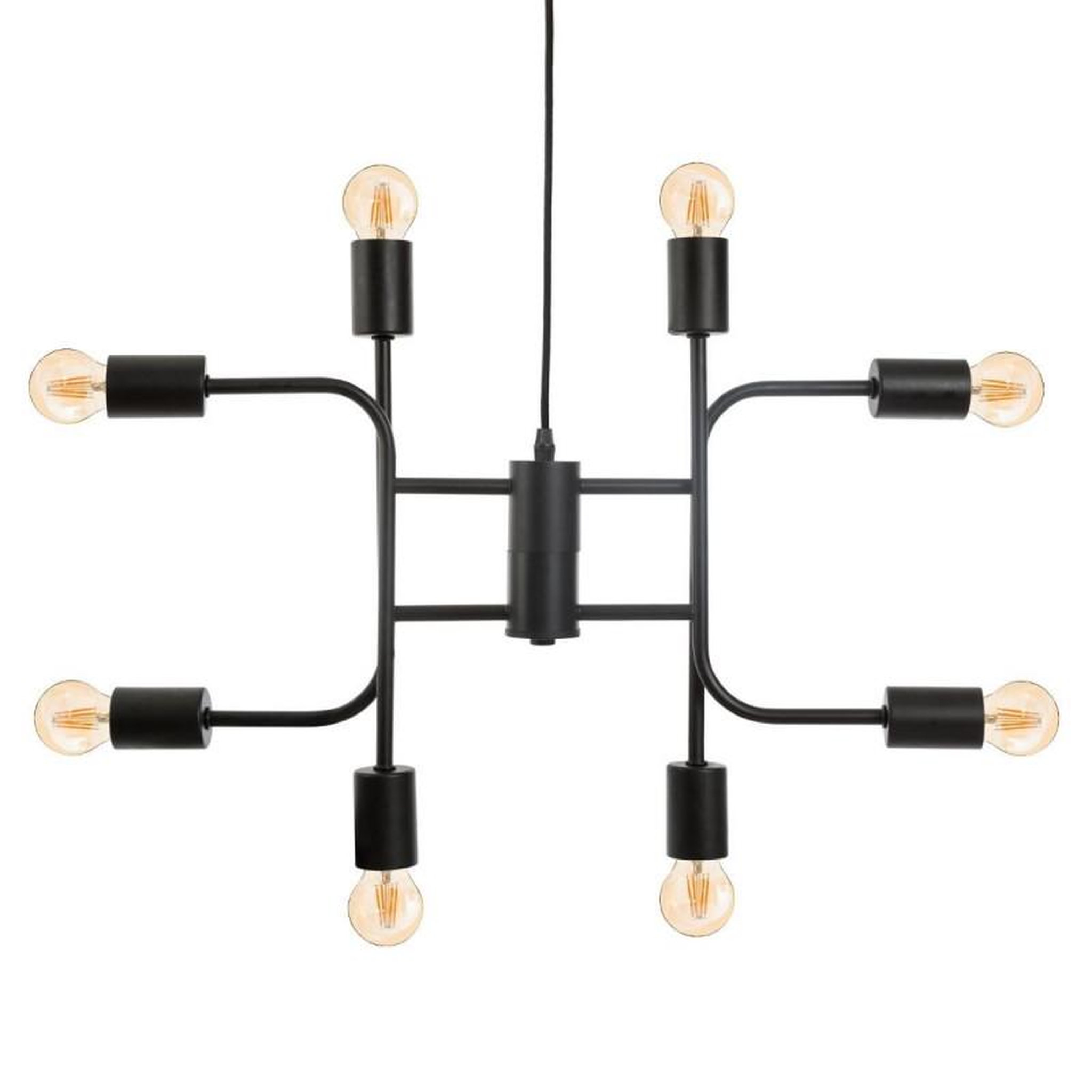 Voir la diapositive 2 : ATMOSPHERA Suspension métal  Cantor  8 ampoules / Diamètre 59 cm Atmosphera