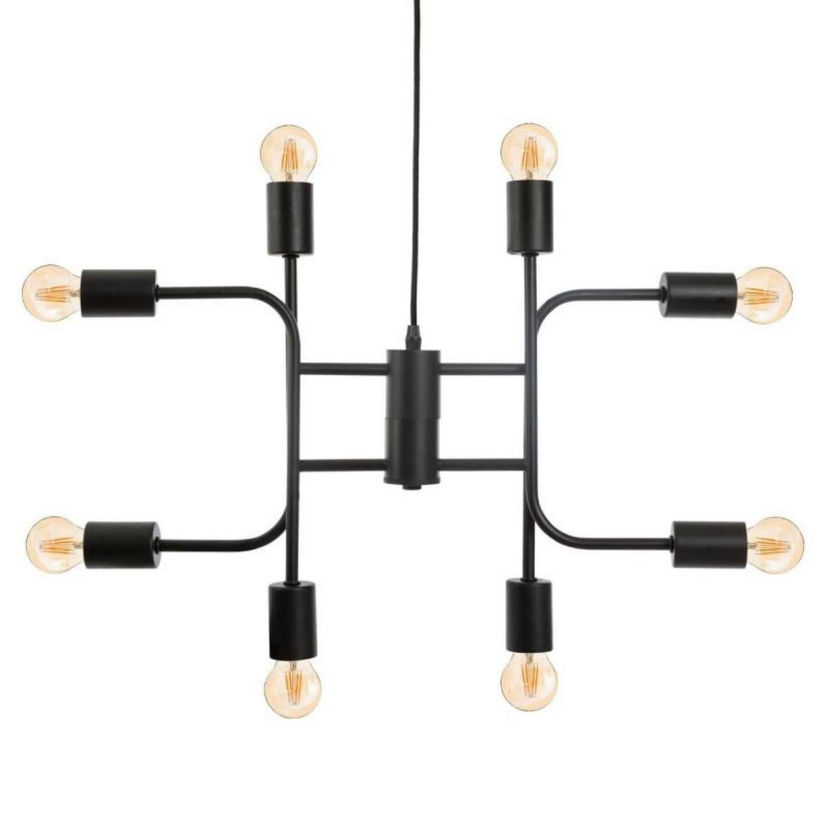 ATMOSPHERA Suspension métal  Cantor  8 ampoules / Diamètre 59 cm Atmosphera