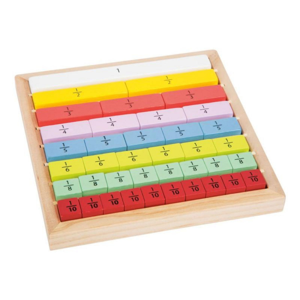 SMALL FOOT Small Foot - Wooden Blocks with Fractions 11166