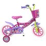Disney Minnie Vélo 12  Fille Licence  Minnie  pour enfant de 3 à 5 ans avec stabilisateurs à molettes