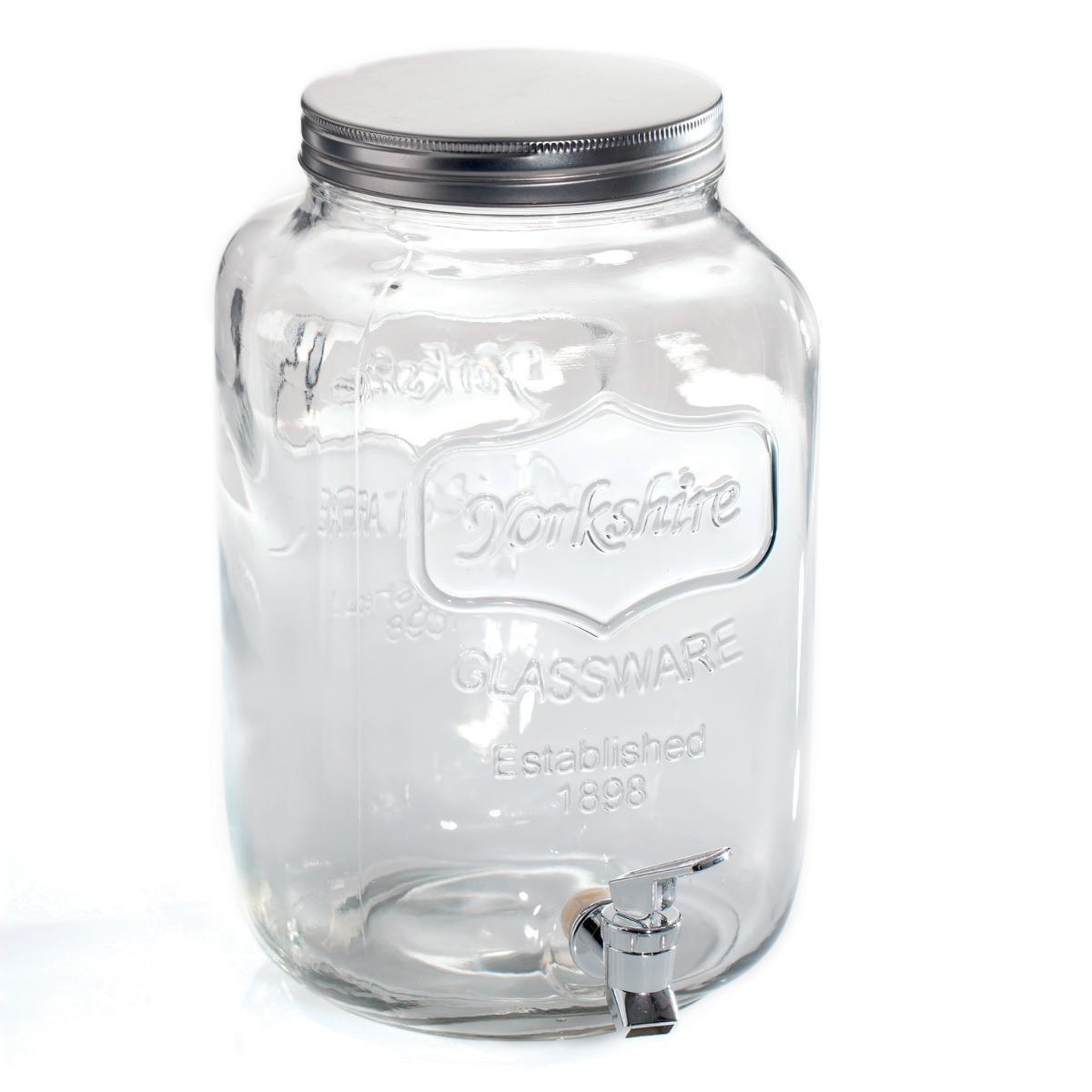 SECRET DE GOURMET Distributeur de boisson en verre  yorkshire  4l transparent