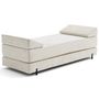 Voir la diapositive 4 : BEST MOBILIER Brescia - banquette 3 places convertible en tissu velours relief