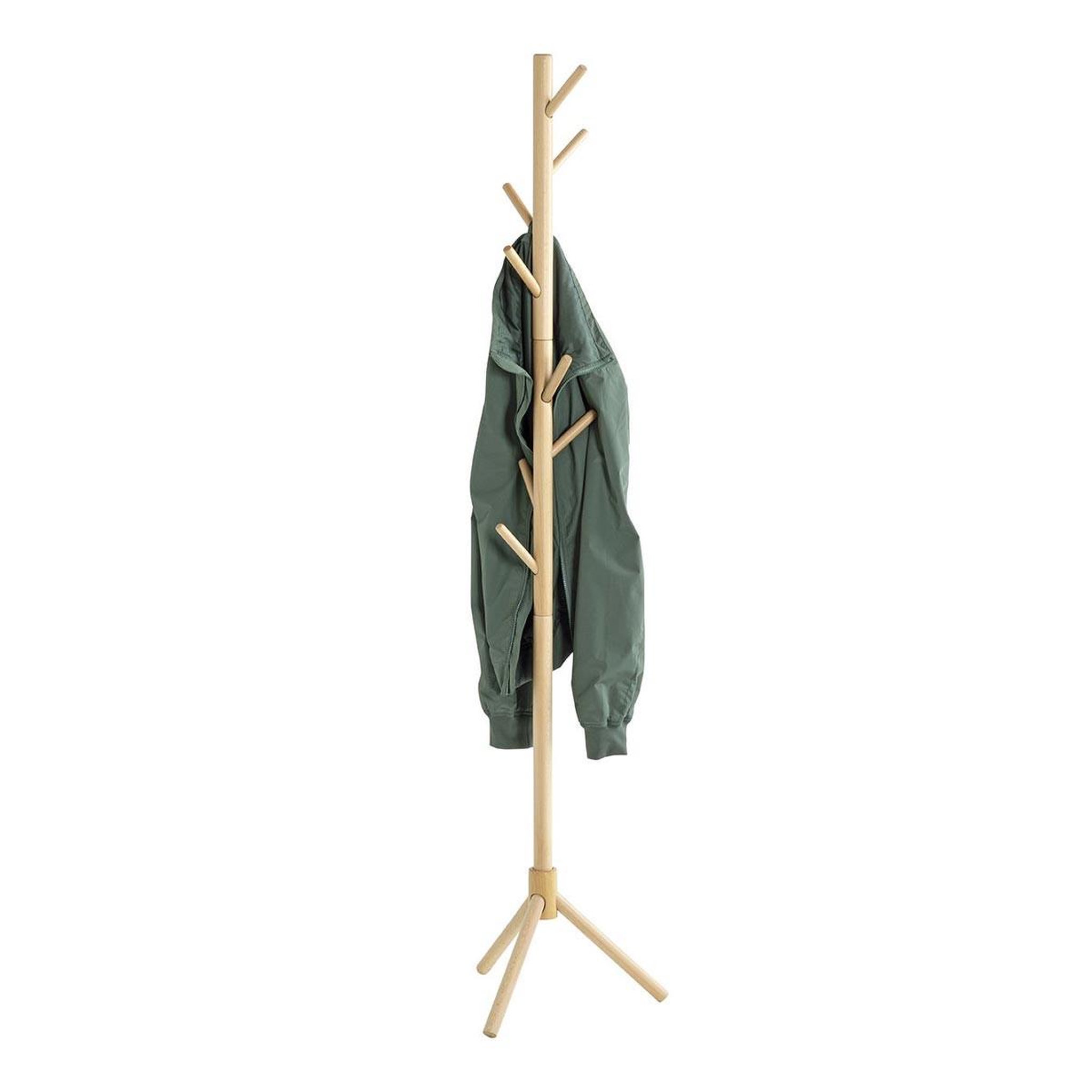Voir la diapositive 2 : Paris Prix Porte-manteau 8 crochets  roman  174cm naturel