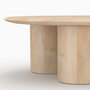 Voir la diapositive 3 : Rendez vous déco Table basse ronde en bois de manguier D90 cm-Sacha