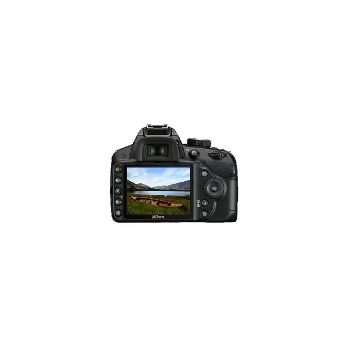 NIKON D3200 + 18-55 VR II + 55-200 VR - Noir - Appareil photo reflex