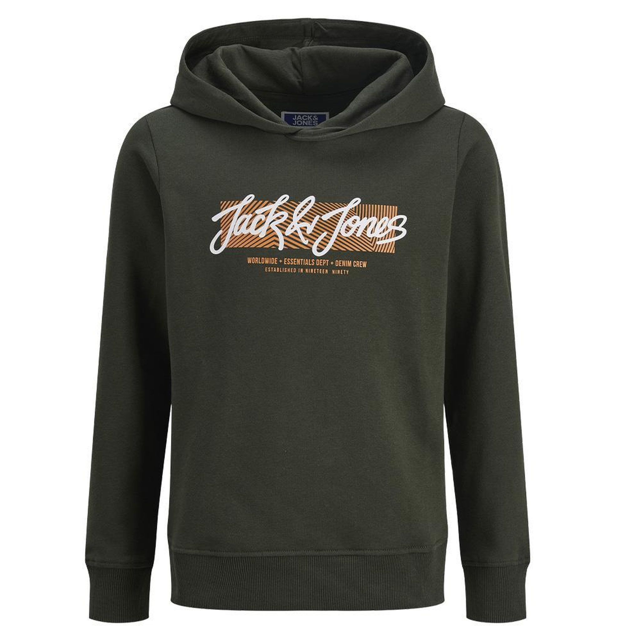 Jack & Jones Sweat à capuche kaki garçon jack & jones hurban