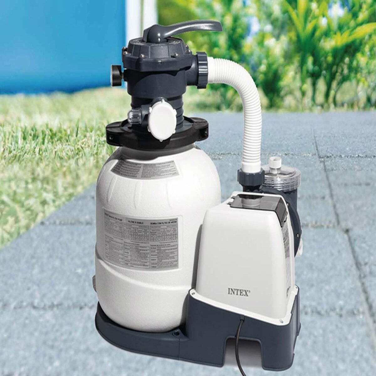INTEX Groupe de filtration à sable SX2100 PLUS 6 m³/h pour piscine jusqu'à 36 m³ - Intex