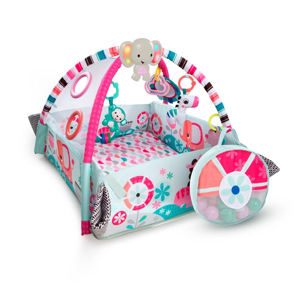 Bright Starts Tapis Eveil Evolutif Your Way Ball Play - Rose