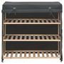 Voir la diapositive 2 : VIDAXL Armoire a chaussures avec housse Gris 79x40x80 cm  Tissu