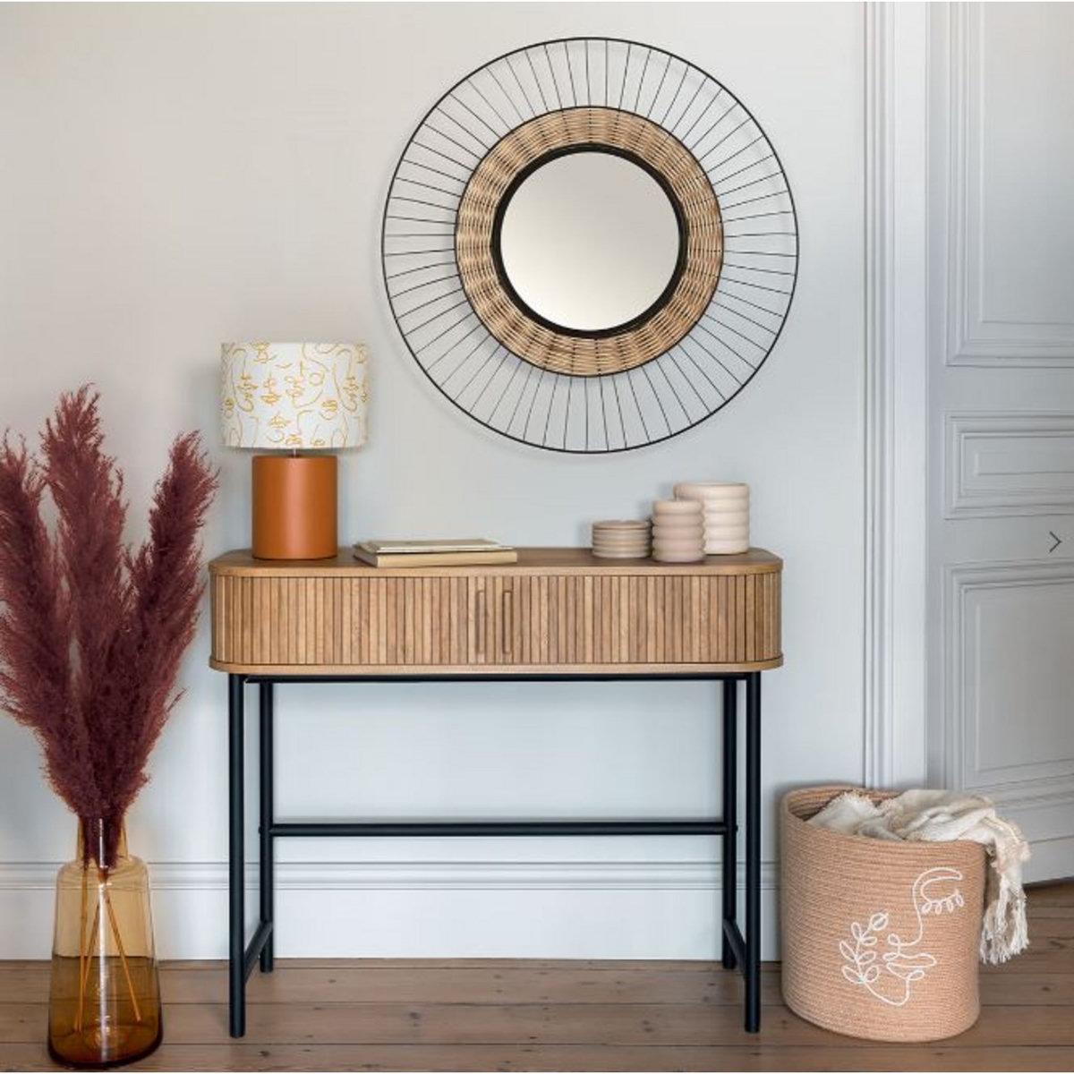 ATMOSPHERA Console 2 portes coulissantes L100cm CAMELIA