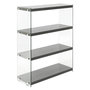 Voir la diapositive 1 : Paris Prix Étagère 4 Niveaux  Elementary  113cm Gris