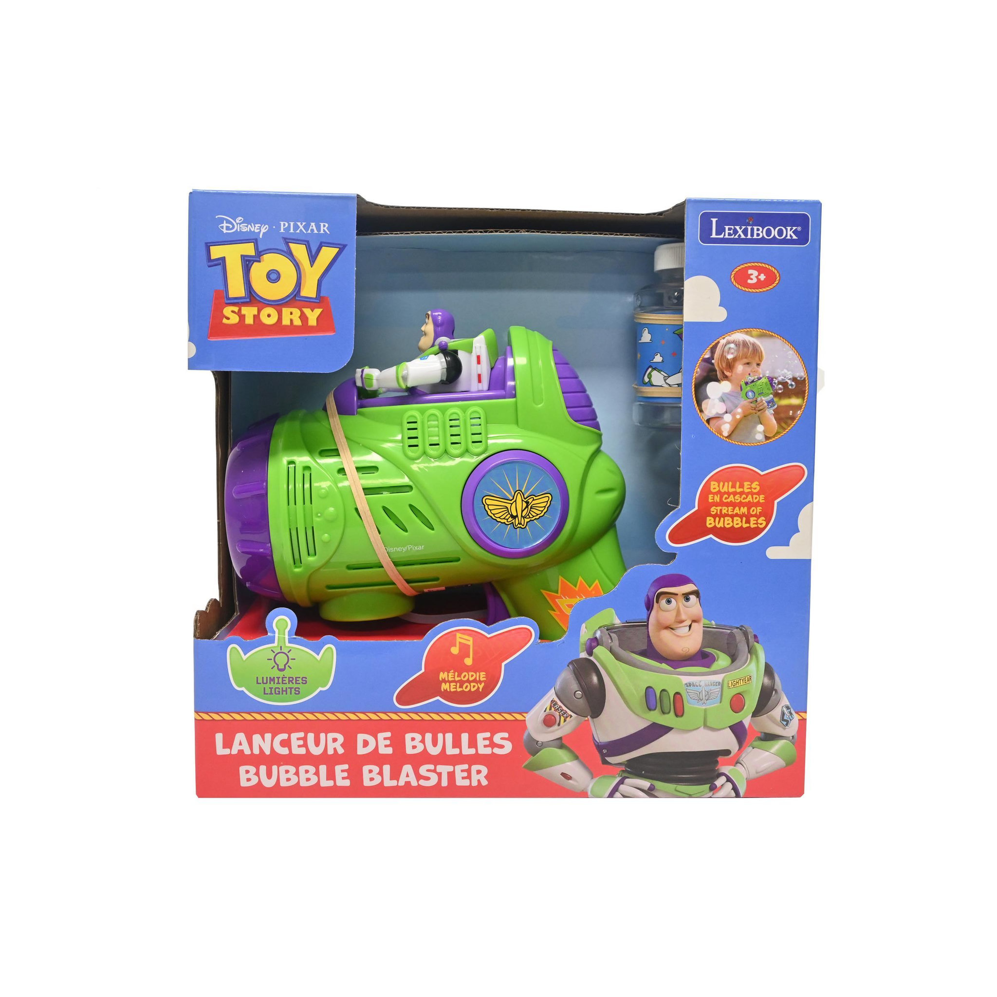 Voir la diapositive 3 : Lexibook Pistolet à Bulles Toy Story avec effets lumineux et sonores