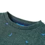 VIDAXL Sweatshirt pour enfants vert fonce melange 128