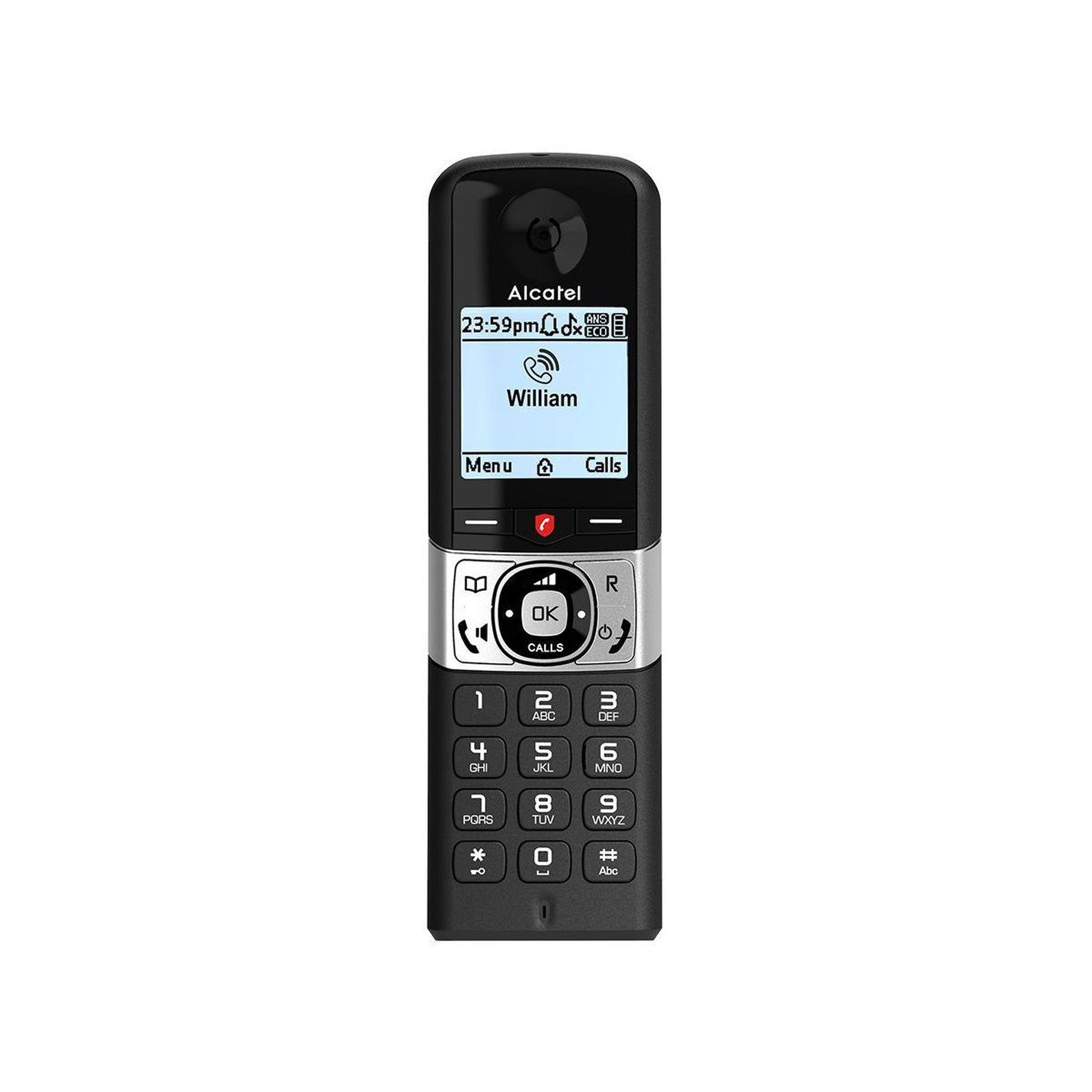 Voir la diapositive 3 : Alcatel Téléphone sans fil f890 voice duo noir