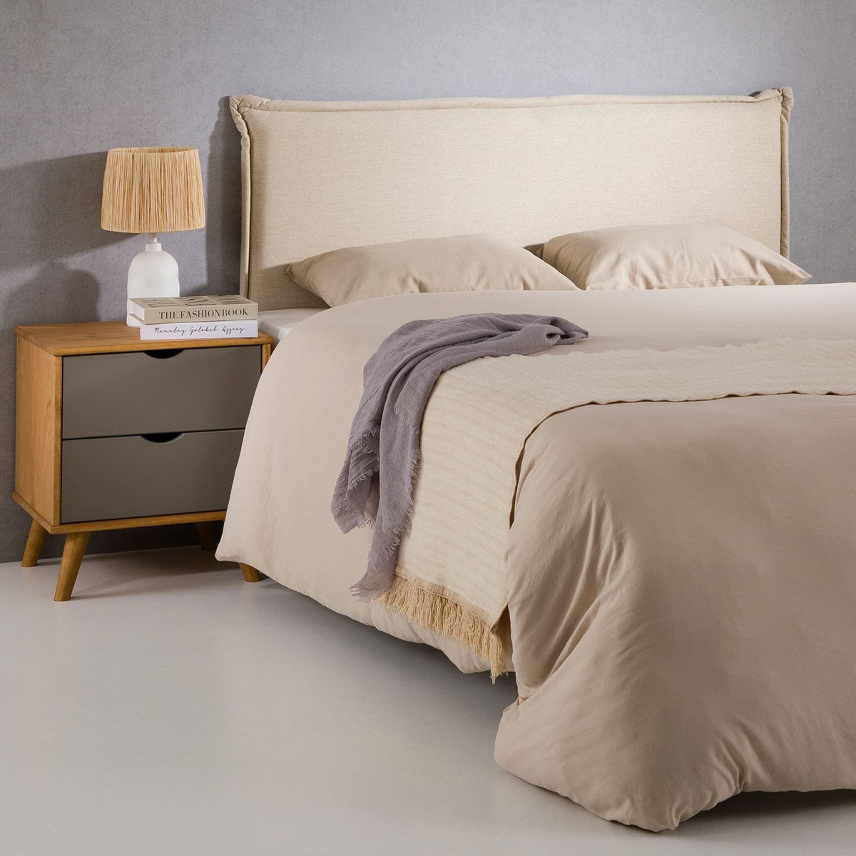 IDIMEX Tête de lit BASOL 120 sur pieds, en tissu