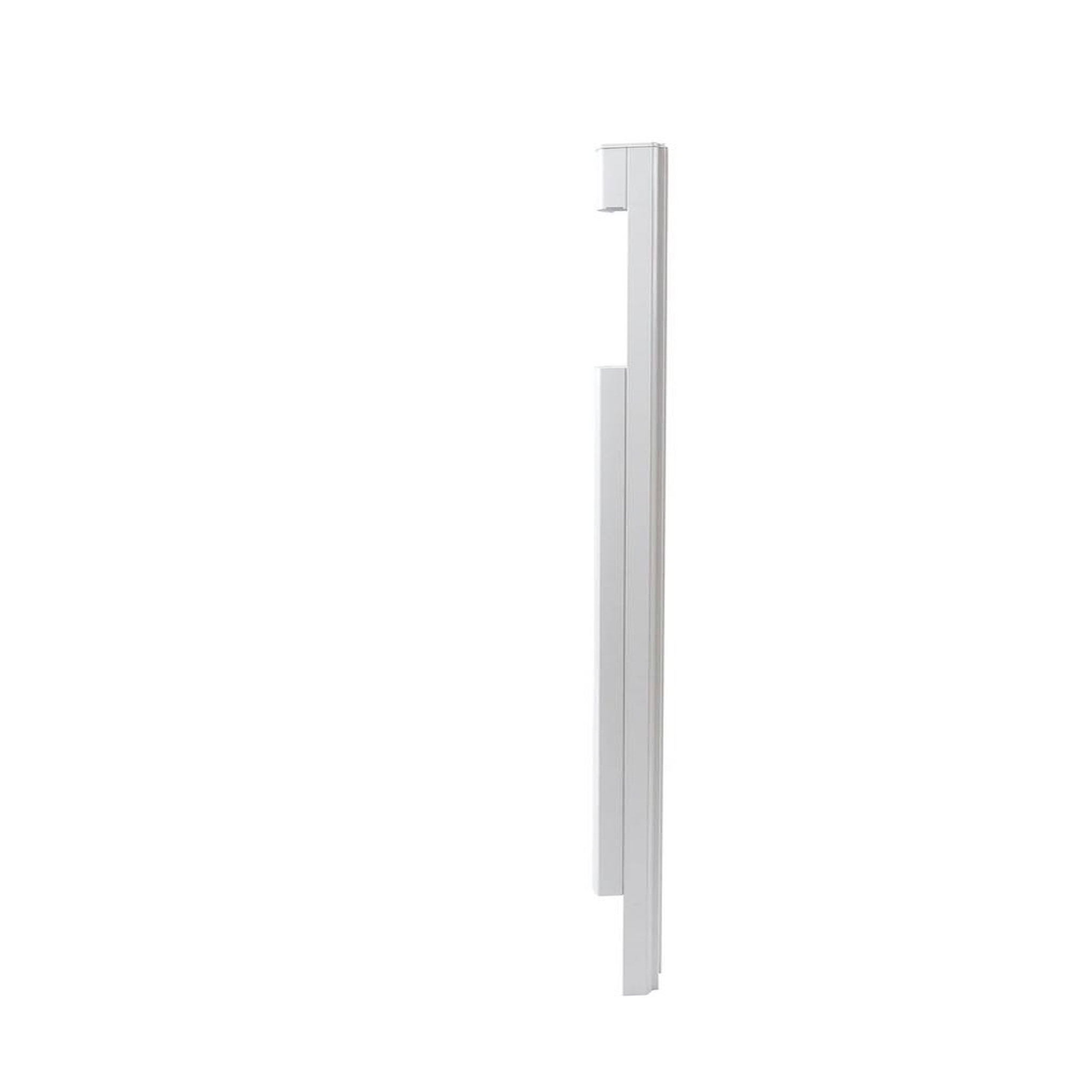 RENZ Pied boîte aux lettres - H.160 x l.9 x P.10 cm - blanc