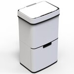 Kitchen move Poubelle automatique tri sélectif blanc 75l - bat-sd802 white