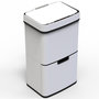 Voir la diapositive 1 : Kitchen move Poubelle automatique tri sélectif blanc 75l - bat-sd802 white